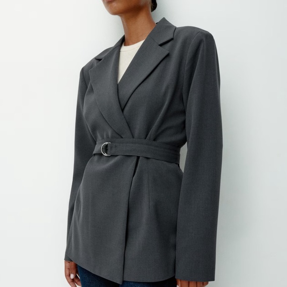 H&M Charcoal Gray Blazer - Picture 3 of 10